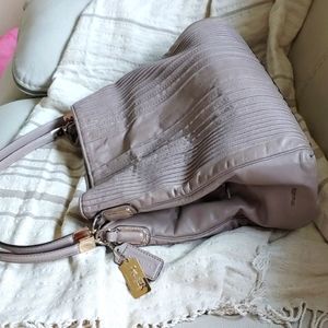 Coach Pintuck Leather Handbag